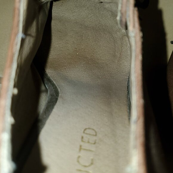 Restricted Brown Leather Lace-Up Oxford Heels – Size 9 - Picture 10 of 16